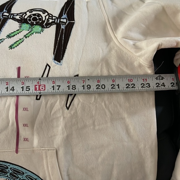 Disney 100 Star Wars Hoodie Sweatshirt Shirt Tie Fighter Falcon Hans Solo XXL - Picture 7 of 10